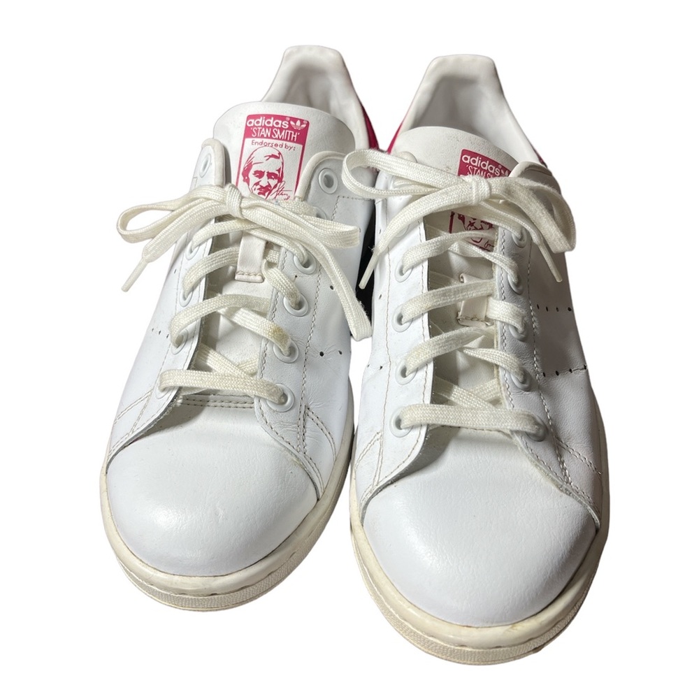 Adidas Men’s Stan Smith white and red size 7 - Picture 2 of 10